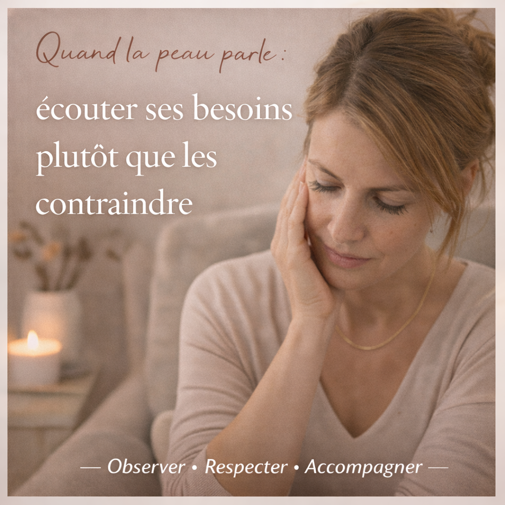 Quand la peau parle : écouter ses besoins plutôt que les contraindre
